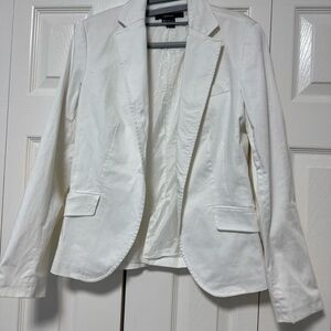 Zara White Women's Tailored Blazer Jacket